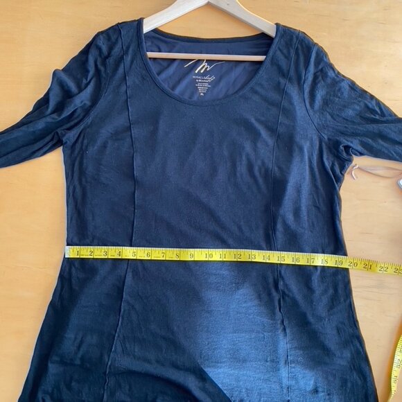 Black XL Miraclebody by Miraclesuit Tunic with smoothing underlayer BNWT - Picture 11 of 16